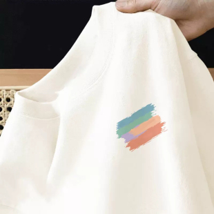 Brand Store Withdraws Foreign Trade Cut Label Last Order ~ Trendy Brand Simple Pure Cotton Short-Sleeve T-Shirt for Men and Women, Loose Summer Top