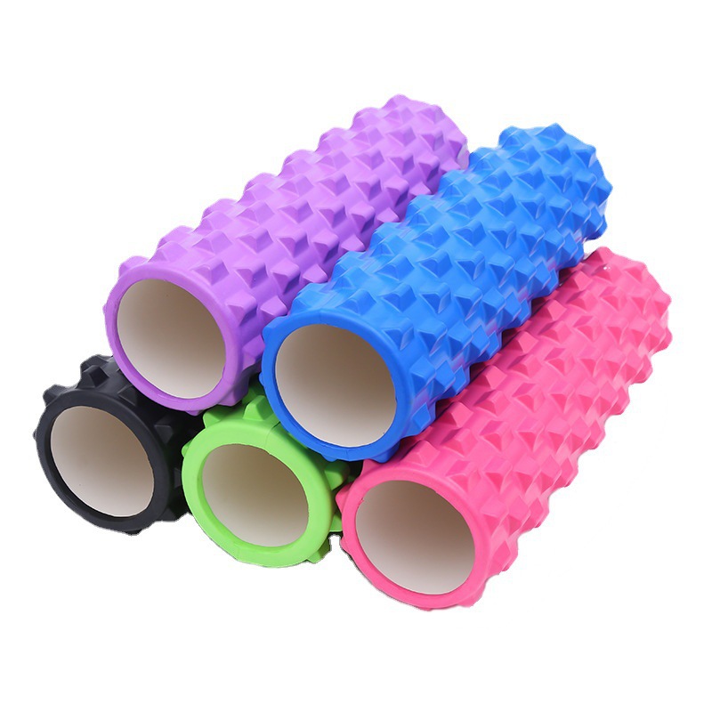Eva Wolf Tooth Hollow Yoga Column Roller Shaft Massage Stick Muscle Relaxer Slimming Calf Yoga Aid