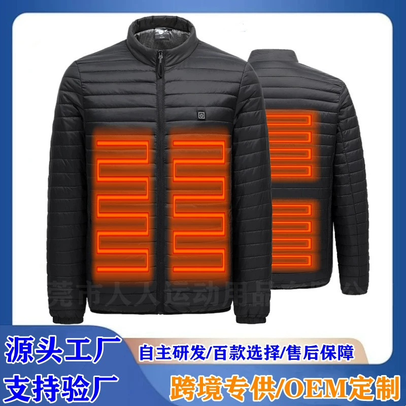 Зимняя умная хлопчатобумажная одежда 5v европейский и американский размер куртка куртка на открытом воздухе мужская теплая хлопчатобумажная одежда