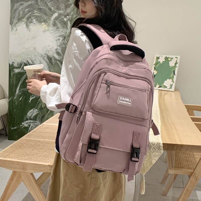 Student backpack, large capacity, lightweight, durable, suitable for daily use and commuting, for middle school, high school, and college students