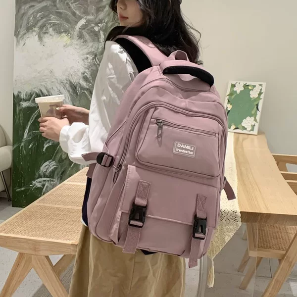 Student backpack, large capacity, lightweight, durable, suitable for daily use and commuting, for middle school, high school, and college students