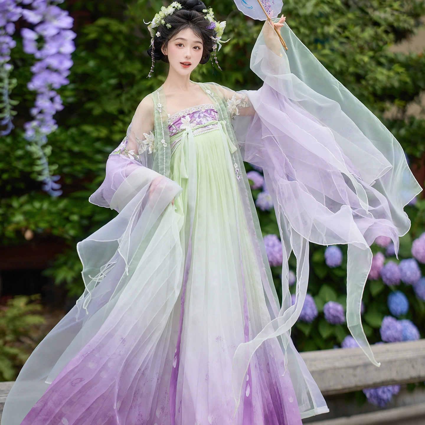 2025 новый женский костюм династии Хань для взрослых, костюм династии Тан, юбка длиной до груди в китайском стиле, улучшенная вышивка, повседневная носка, лето