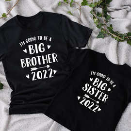 I‘m going to be a big brother sister 2022哥哥姐姐T恤欧美