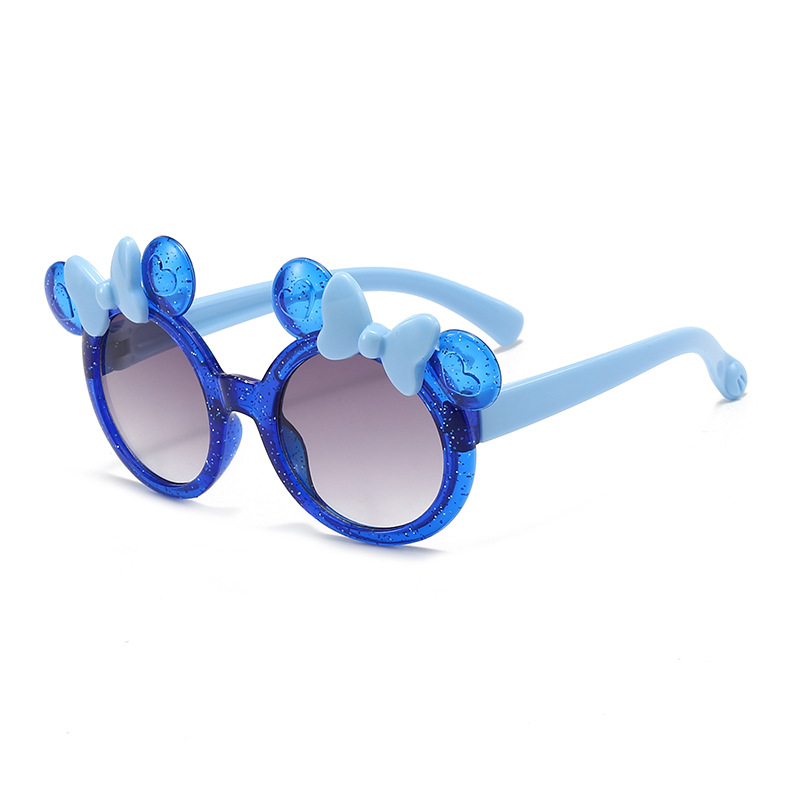 Gafas de Sol Infantiles con Moño, Marco de PC y Lentes de AC, Protección UV400, para Viajes y Fiestas