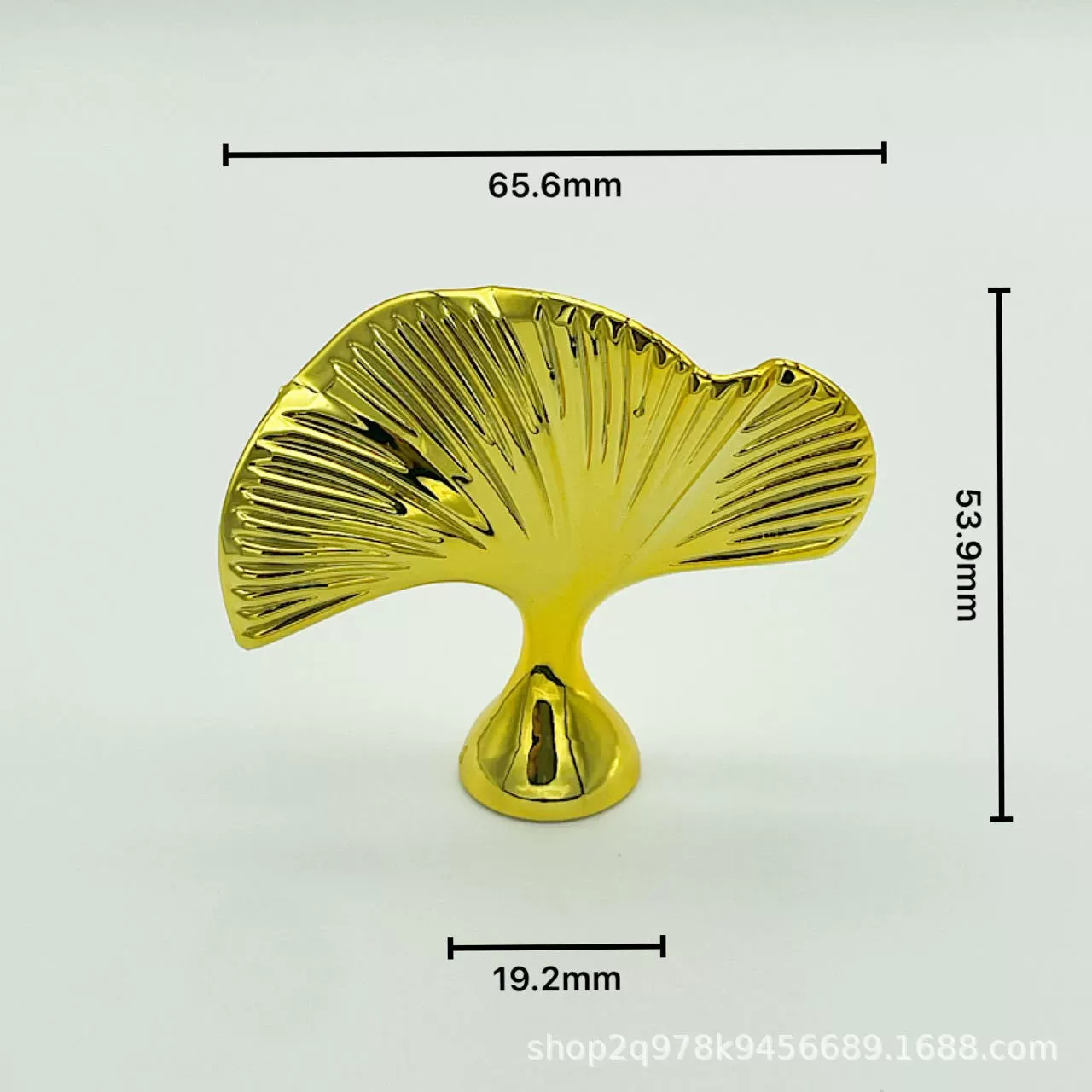 Ручка для подарочной коробки/ящика для хранения из золота и серебра в форме листа гинкго с резьбой, для кухонной утвари и аксессуаров