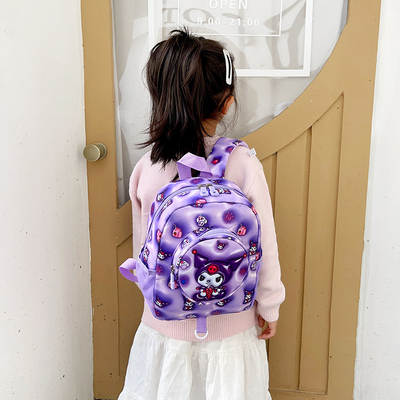 Mochila de jardín de infantes para niños y niñas, bolsas lindas, mochila de dibujos animados para niñas, Kulomi