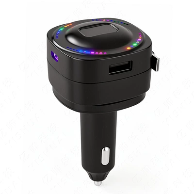 Mobil şarj cihazları Cigarette Lighter Plug Three-In-One Retractable