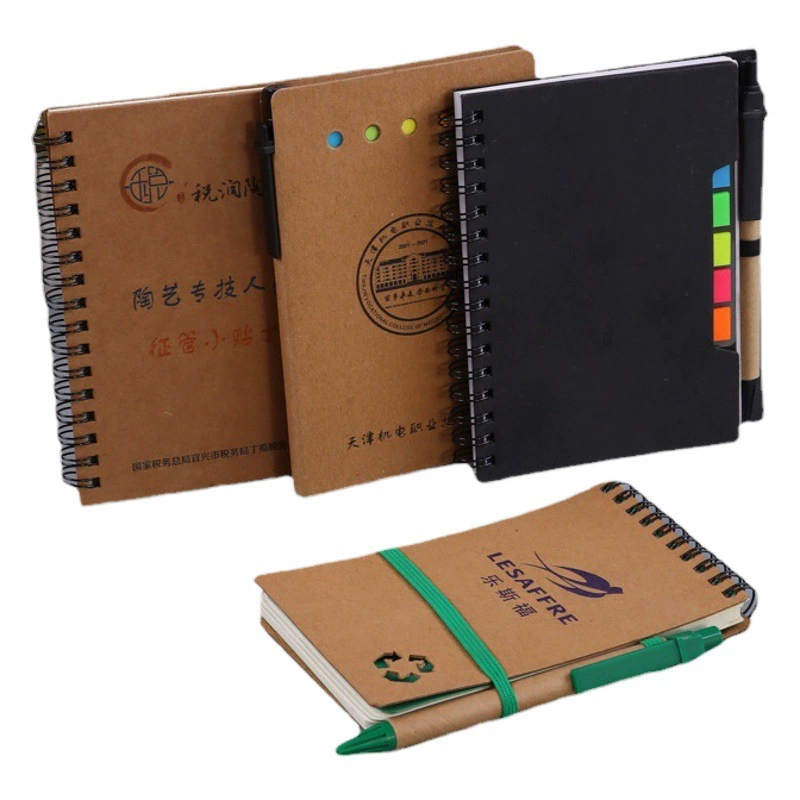 Блокнот из крафт-бумаги ручка блокнот развитие отрывной бумаги для заметок творческие заметки комбинация Post-It Notes