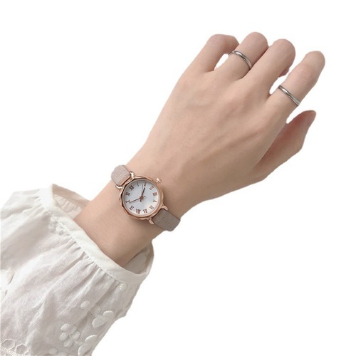 New Women's Autumn Fashion Easy-to-Wear Minimalist Niche Watch for Students Leisure Small Dial Diamond Academic Style