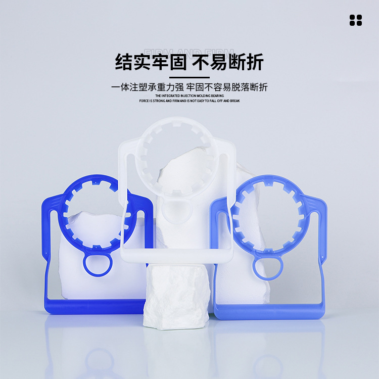 mango de cubo de agua mineral desechable conveniente tipo desgarro y tirón de mano de transporte de material PE para producción de botella en blanco de calibre 55