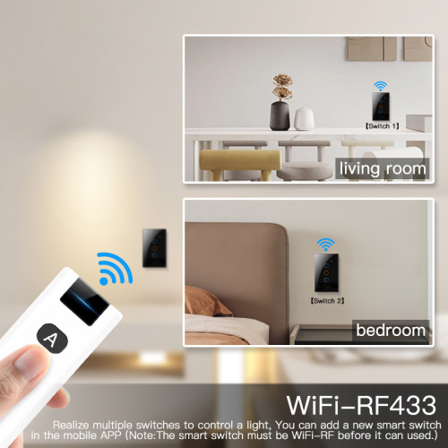 Doodle Smart Switch WiFi Single Live Neutral Universal Version 120 US Standard EU Standard UK Standard Touch Timer Switch for Export