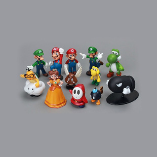 6 Super Mario 12 Mario Game Series Micro-Landscape Cake Hand-Made Office Model Ornaments