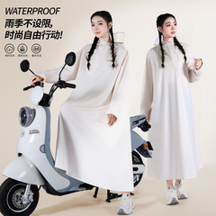 レインコートの電気自動車のバッテリーのオートバイの長いタイプの全身の豪雨防止のレインコートの男性のタイプの大人の外着の騎乗専用の女性