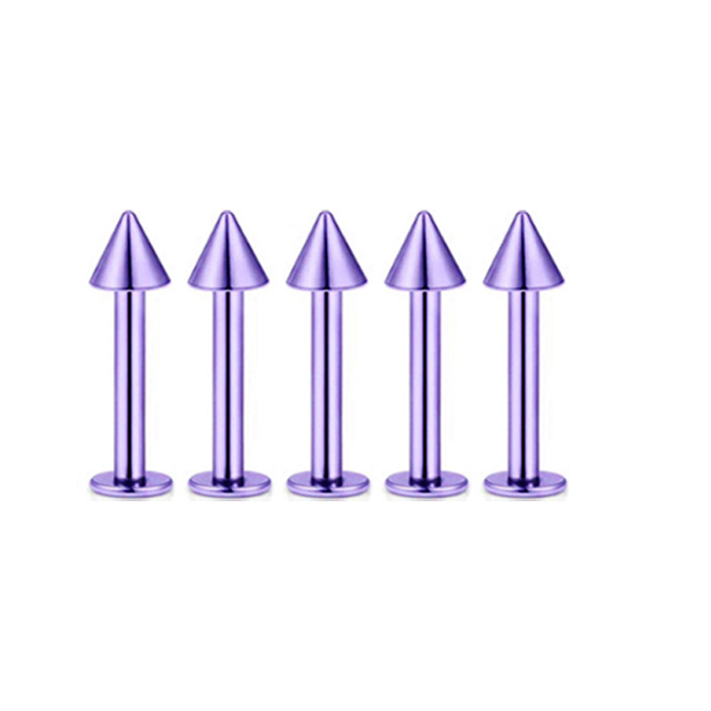 8 Colors Stainless Steel Star Lip Nails, Eyebrow Nails, Nose Nails, Ear Bone Nails Set of 5 - Piercing Jewelry detail image 9