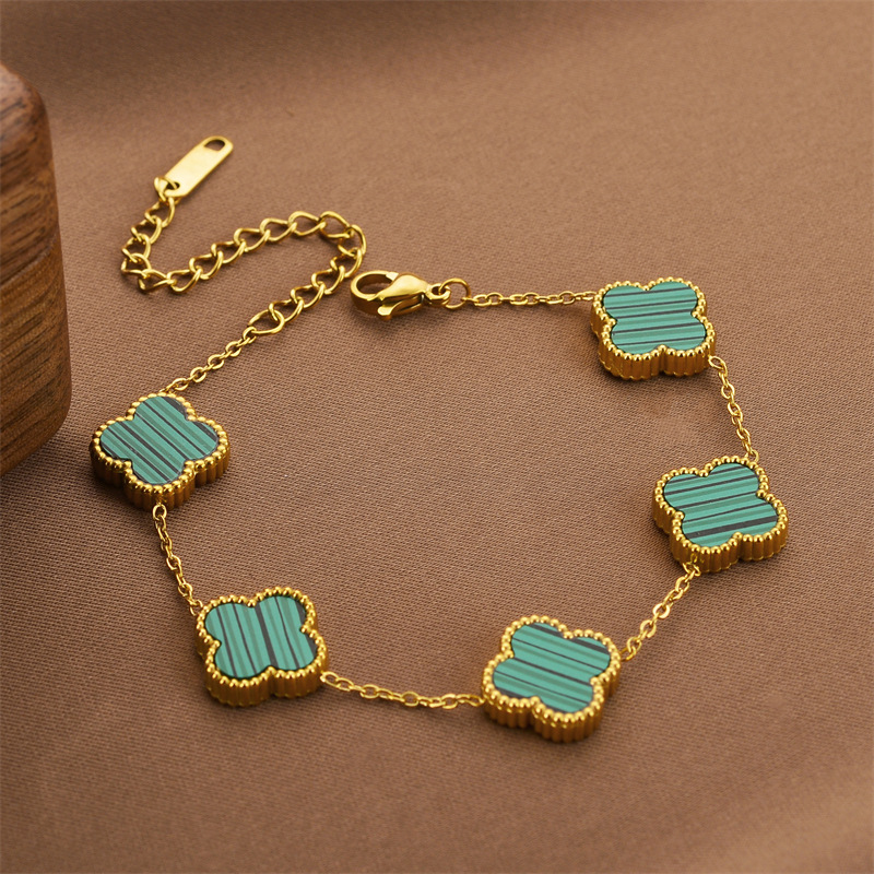 Joyas transfronterizas europeas y americanas Pulsera de acero de titanio de todo fósforo Versión coreana del temperamento bohemio Pulsera de acero de titanio que no se desvanece Joyería femenina