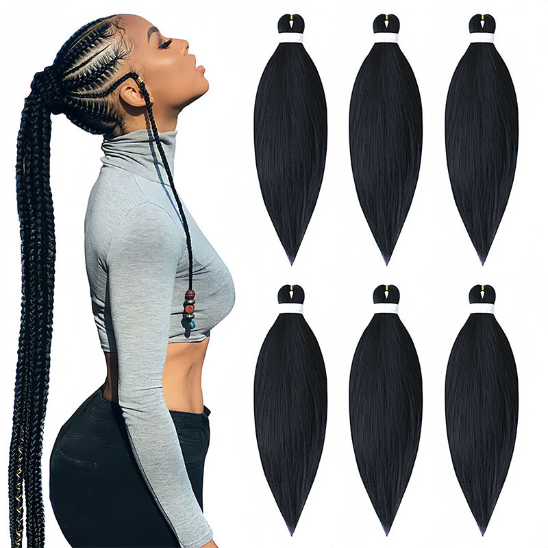 Foreign trade PVC low temperature flame retardant fluffy EZ big braid Easy braids hair low temperature flame retardant silk crochet hair