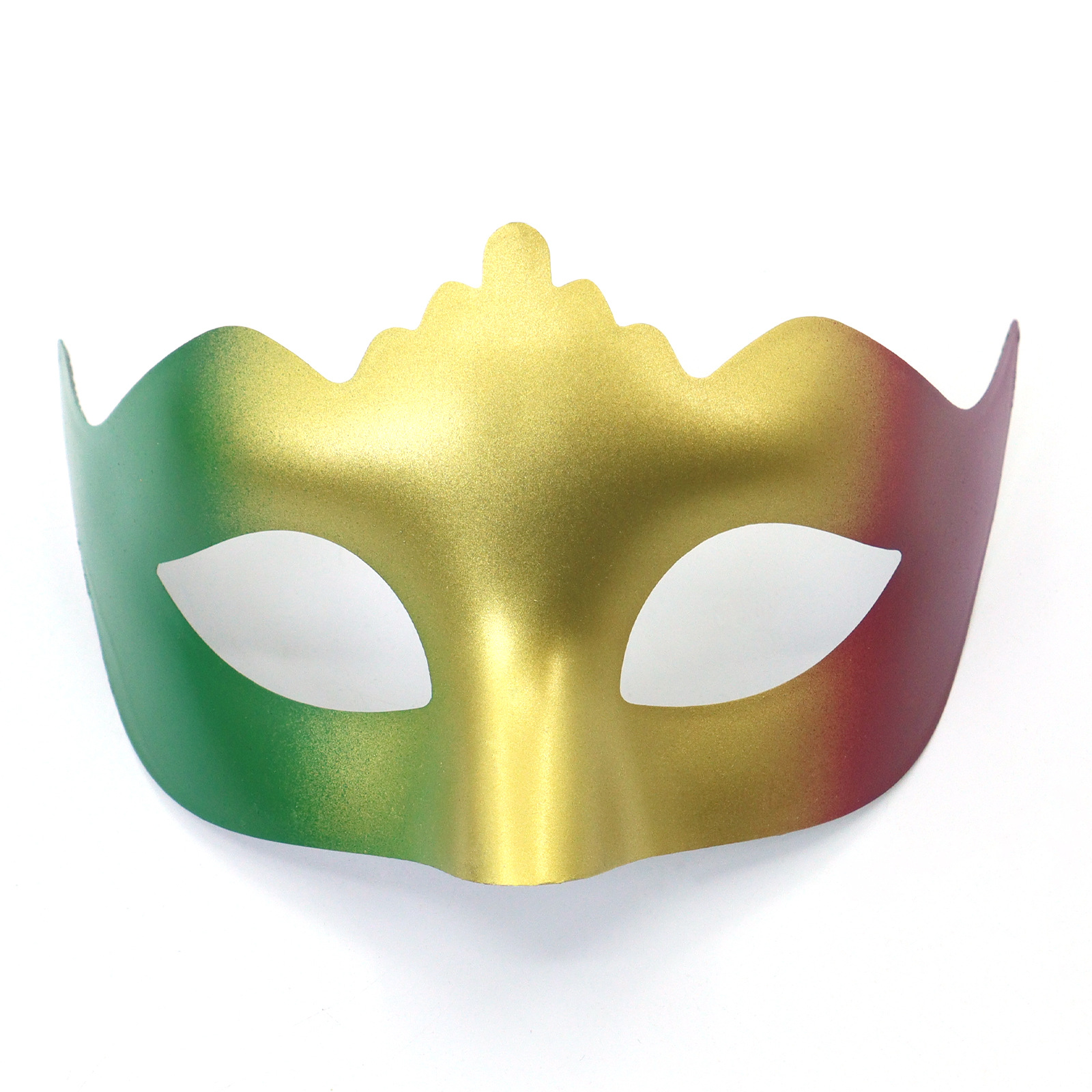 Amazon TK carnaval oro roxo verde tricolor retro máscara de mitad de cara espectáculo de escenario de fiesta máscara de accesorios