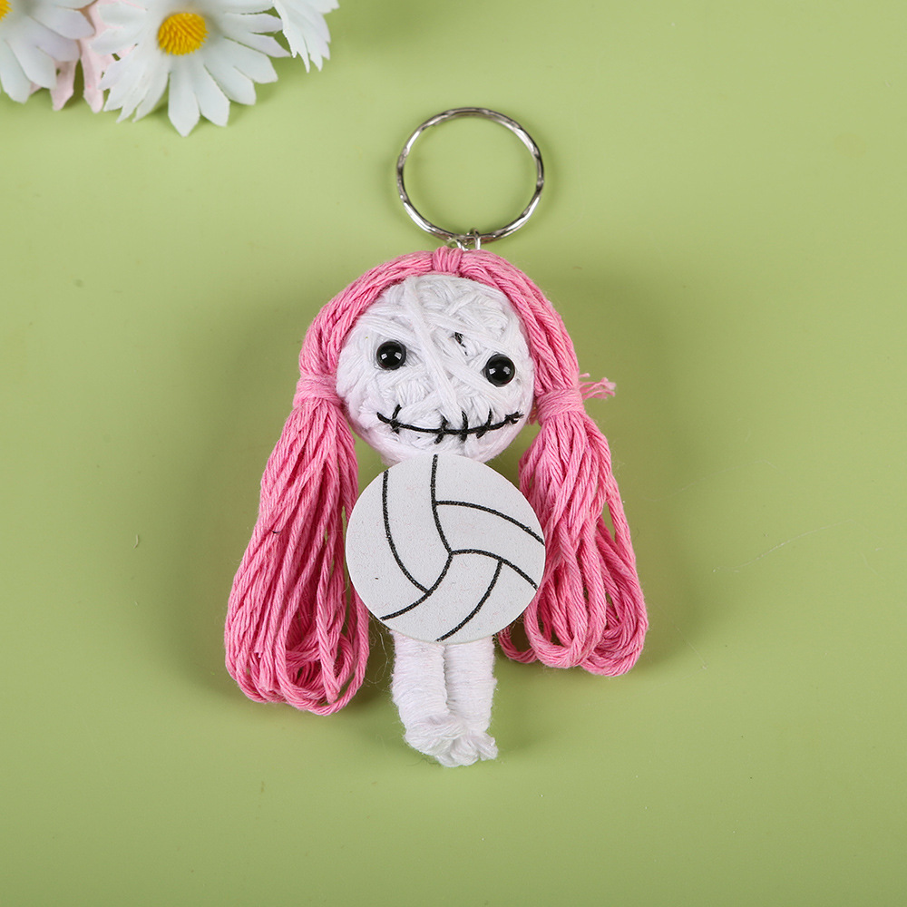 Lana hecha a mano malvada muñeca bruja muñeca decoración navideña ambiente regalo llavero Halloween