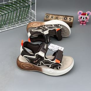 Taj Bear Brand Sports Boys Sandals 2025 Summer New Soft Sole Cool Open Toe Beach Shoes for Middle and Large Children for Students