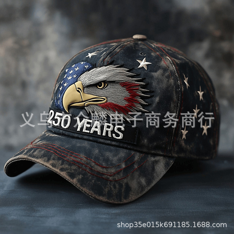 新款 250th Anniversary Cap  250周年刺绣纪念帽 户外绣花鸭舌帽|undefined