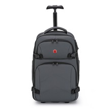 跨境新款时尚商务背包休闲旅行多功能耐用拉杆包大容量防水电脑包