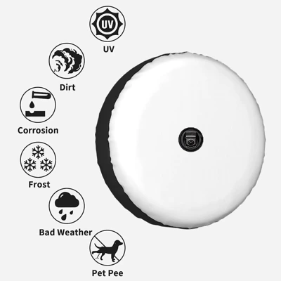 Spare wheel cover — Holes, Breathable Tire Cover, Waterproof and