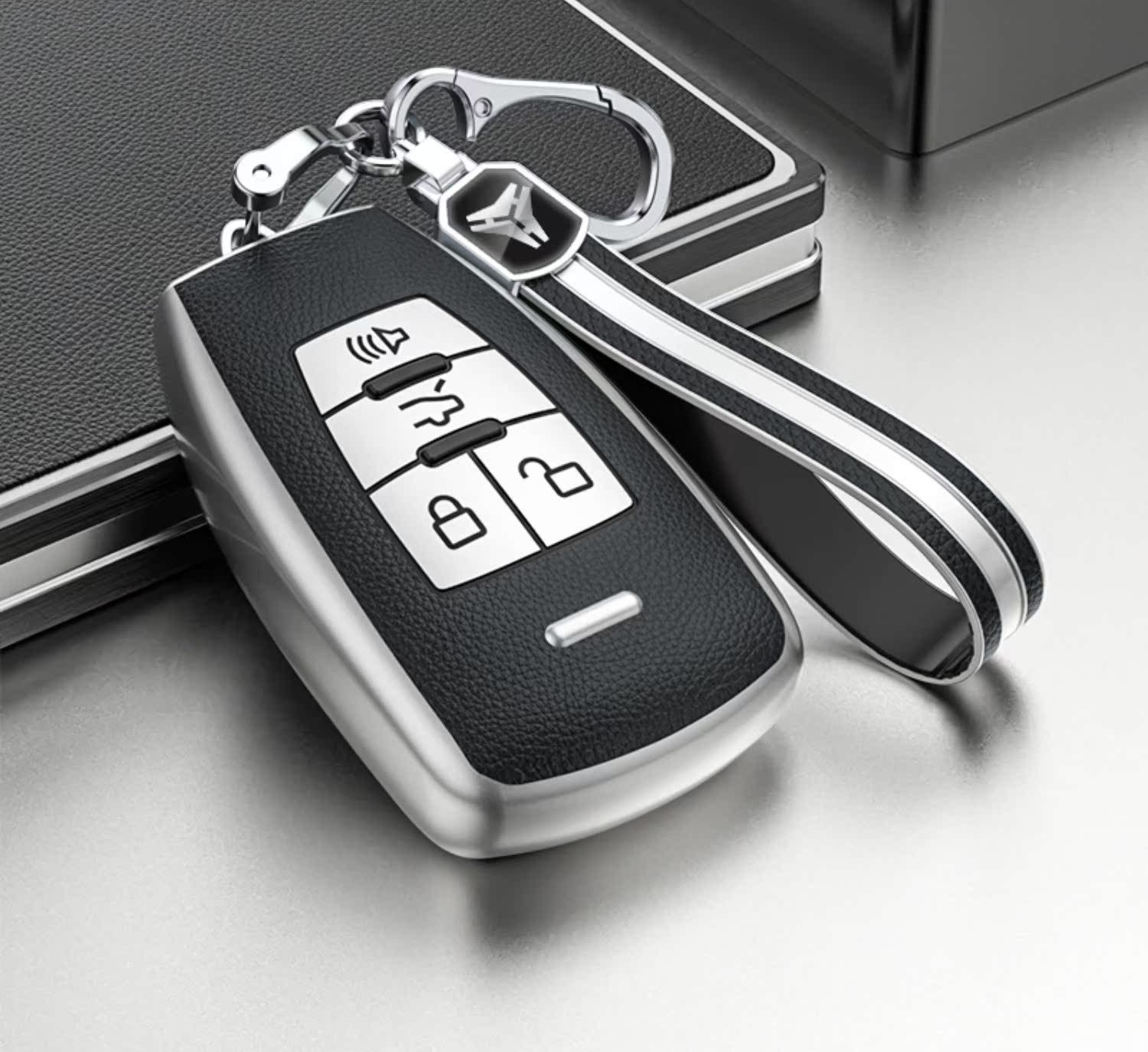 Suitable for Baic Shenbao D70 Zhixing X55 Car X65 Key Cover D50 Personalized Buckle All-Inclusive High-End Men's and Women's Shell New