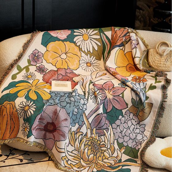 Retro American Style Sofa Cover Cloth Non-slip Four Seasons Universal Light Luxury Advanced Dust-proof Sofa Cover Cover Towel Full Cover