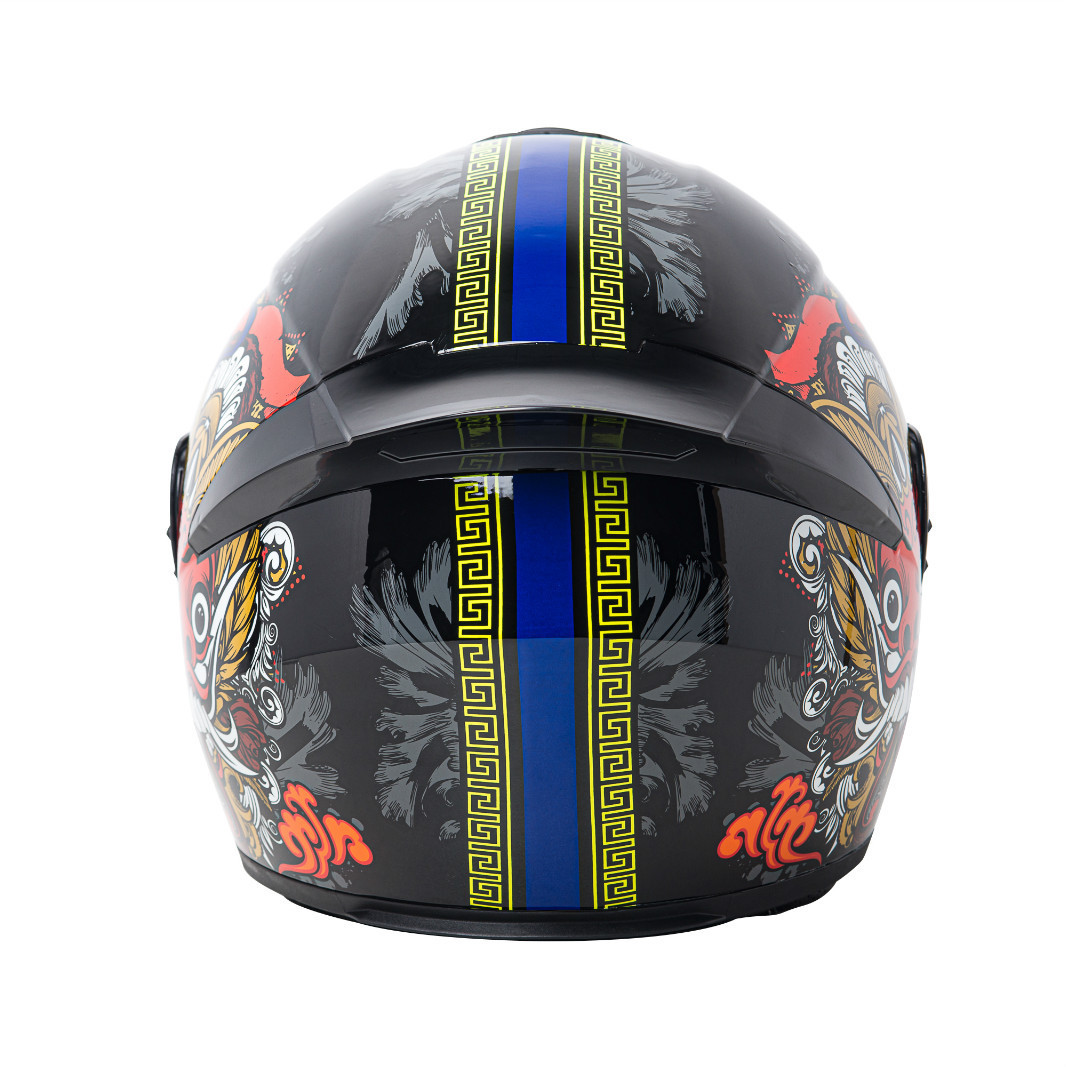 Foreign Trade Motorcycle Helmet with Horns, Full-Face Helmet for Men and Women, Safe for All Seasons, Rider Electric Vehicle Helmet, Dropshipping