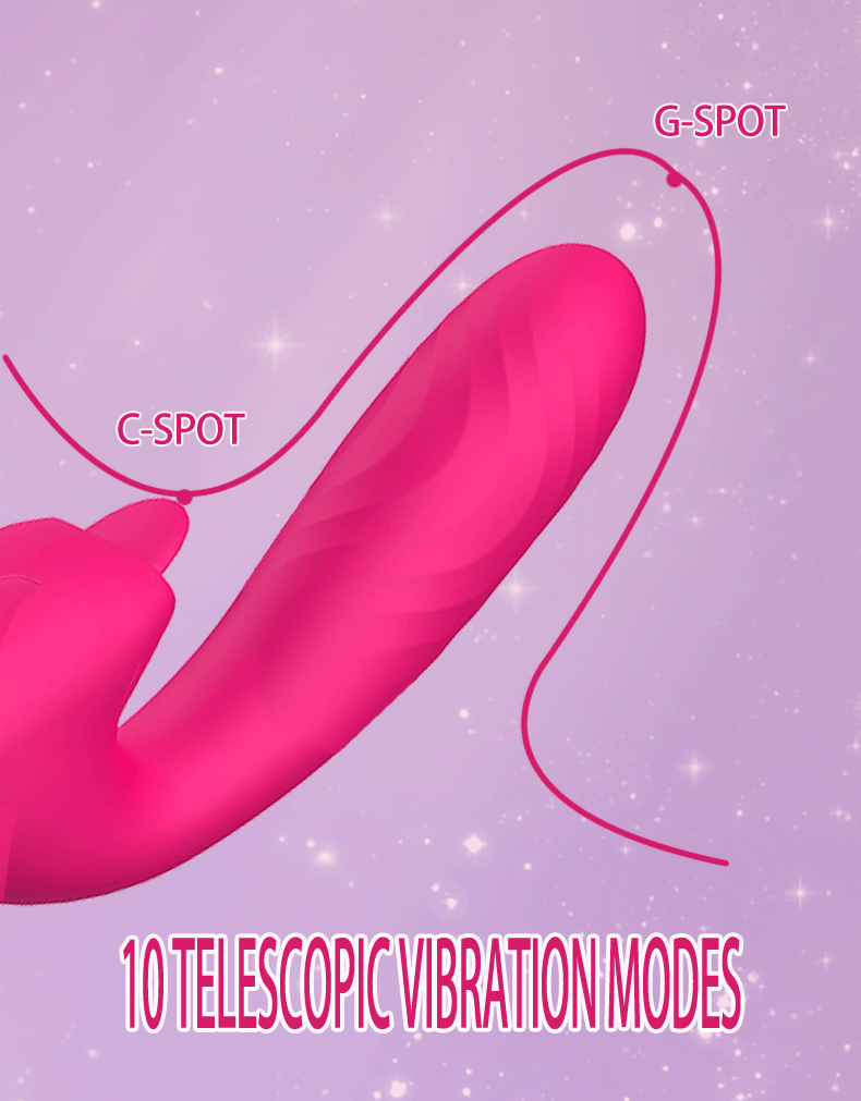 Nueva lengua retráctil vibrador femenino masturbación femenina AV masaje masturbación palo productos del sexo femenino al por mayor