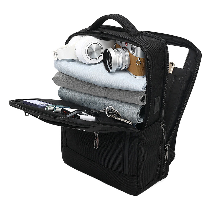 Manufacturer Wholesale Men's Large-Capacity Business Backpack Waterproof and Wear-Resistant 15.6inch Laptop Bag
