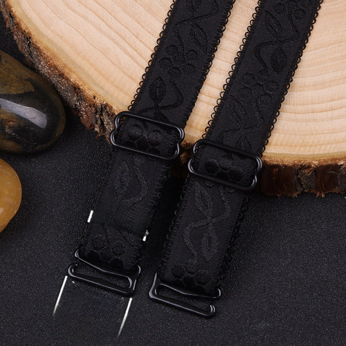 Stretch and widen high-quality glue fastener bra straps Adjusted bra Anti-slip underwear embroidered fabric strips