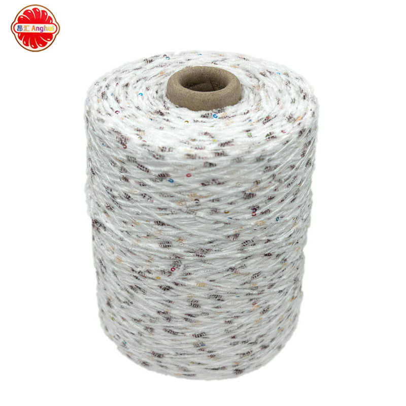 Edelweiss Chenille Sequin Yarn Gold Velvet Hand-Knitted Bag Doll Crochet Material Bag Wool Ball