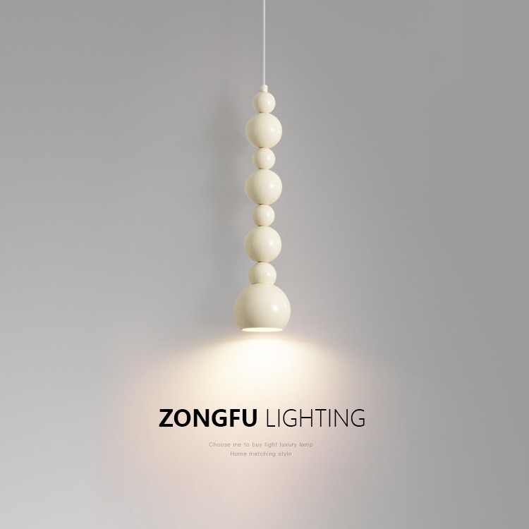 Cream style Creative Gourd bedside chandelier Bauhaus medianos-antiguo diseñador creativo Internet celebridad pequeña araña