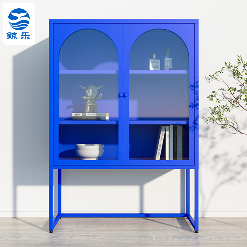 Armario aparador de vidrio Changhong gabinete de almacenamiento minimalista moderno gabinete bajo del hogar gabinete de almacenamiento multifuncional gabinete de té pequeño