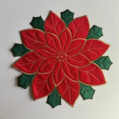 国境を越えた売れ筋メーカークリスマスゴールデンビッグレッドコットンパッチ刺繍プレースマット感謝祭テーブルフラッグテーブルクロス