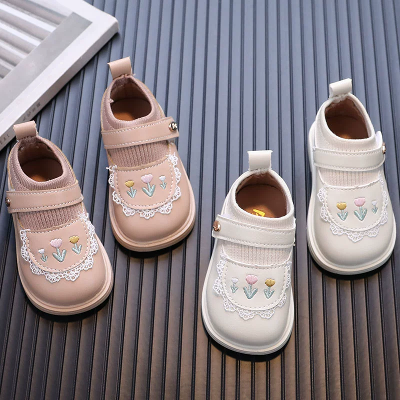 Children's footwear for early age, shoes for leather shoes for princess, autumn, trend of season, 0-1-3 years