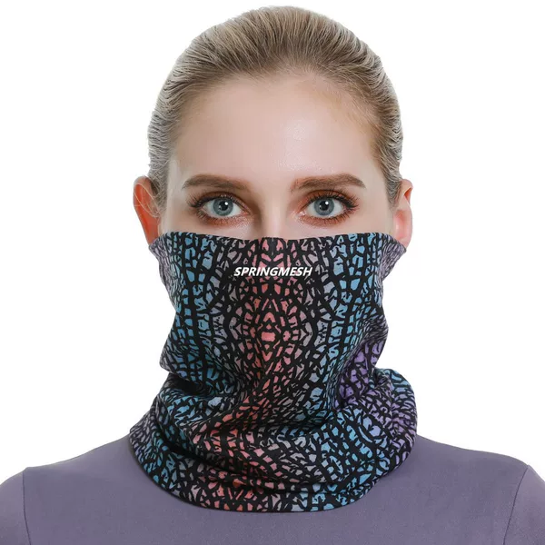 Sun protection men's neck gaiter, magic headscarf, ice silk cycling face mask, summer neck scarf, unisex outdoor sports face mask for cycling