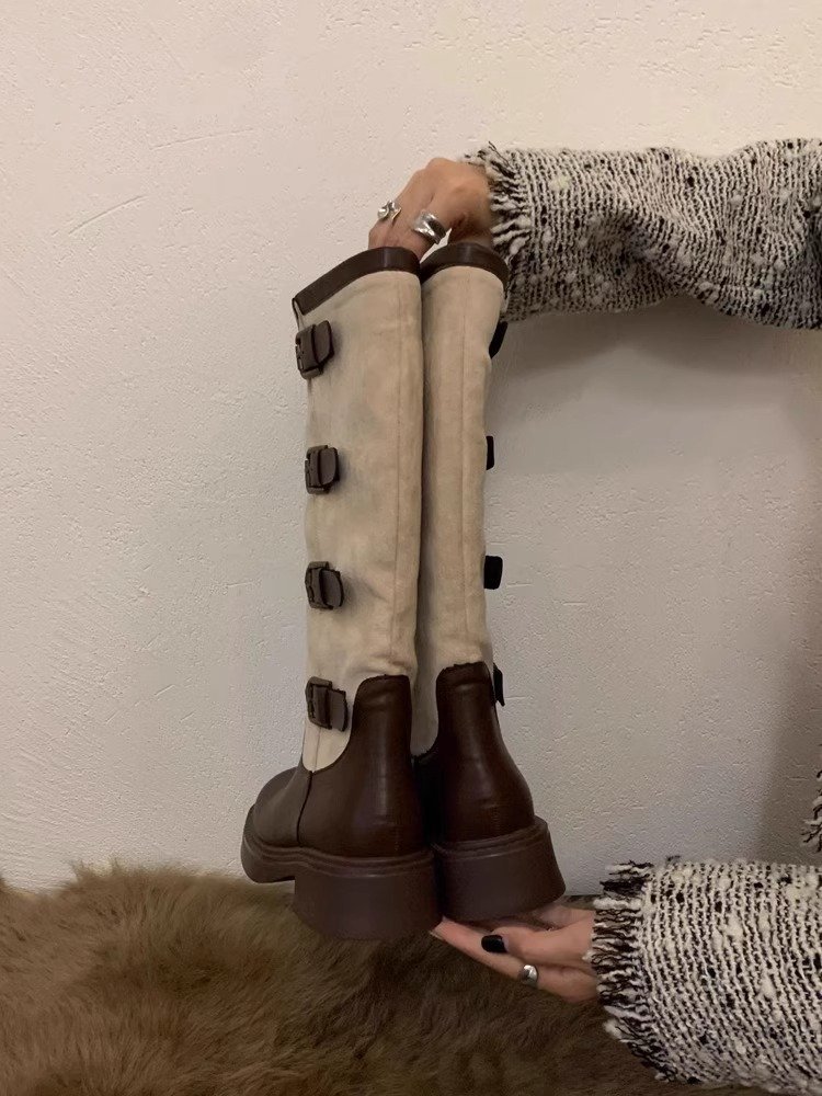 2023 Autunno/Inverno nuovi stivali da cowboy occidentali Stivali a tubo lungo sottili e sottili_voghion.com