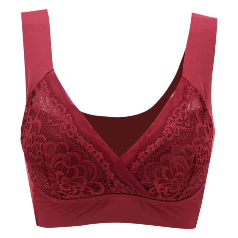 El Comercio exterior nueva transfronteriza más el tamaño de las mujeres sin hilos push-up sujetador descompresión correa de hombro chaleco sin costuras ropa interior de encaje