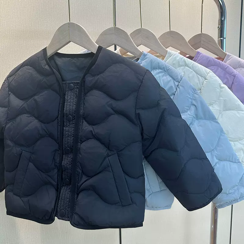 儿童羽绒服秋冬男童女童轻薄羽绒内胆外套中大童宝宝内搭外穿冬装