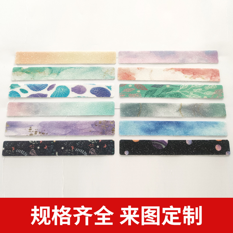 Transfronterizo nuevo caucho PEVA color antideslizante tira baño impermeable pegatinas escalera patrón de diamante paso cinta antideslizante