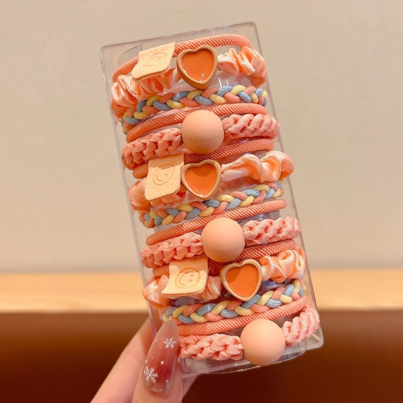 Gomas para el cabello de colores, elásticas y suaves, no dañan el cabello, set al por mayor para niñas