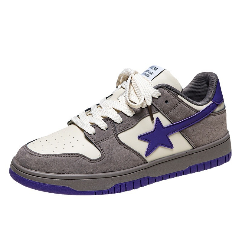 Cuatro estaciones, nuevos estudiantes casuales, zapatos de estrella con suela de goma en la carretera, zapatillas de deporte de pareja de nicho de moda de todos los partidos, Jinjiang