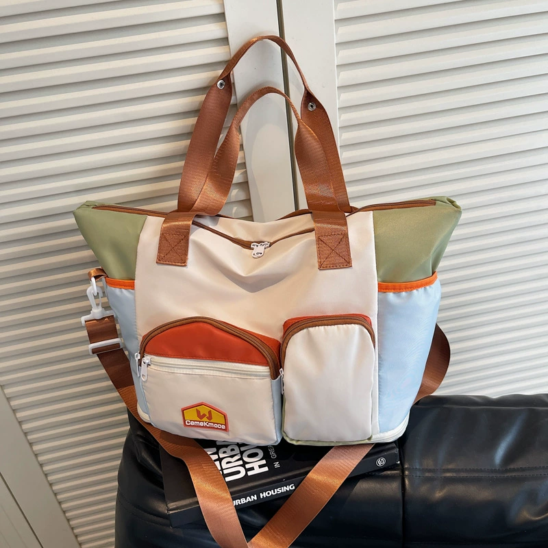 Дорожная сумка для девочек в кремовом стиле, сумка для йоги на короткие расстояния, портативная трехцелевая сумка через плечо для беременных и малышей