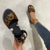 Brown leopard print