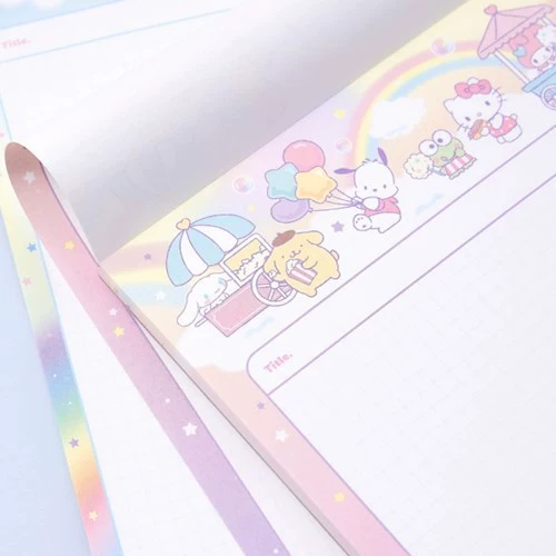 Новый блокнот Sanrio B5 для учебы, с яркими обложками и страницами для заметок