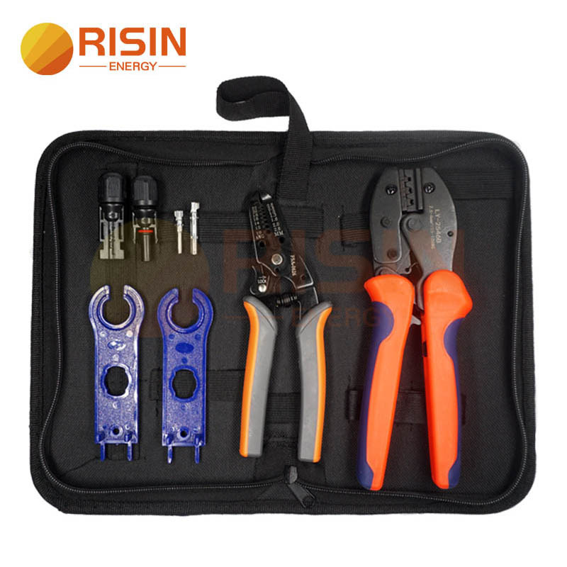 高品质太阳能光伏压接工具包用于MC4接头电缆压接/切割/剥线工具