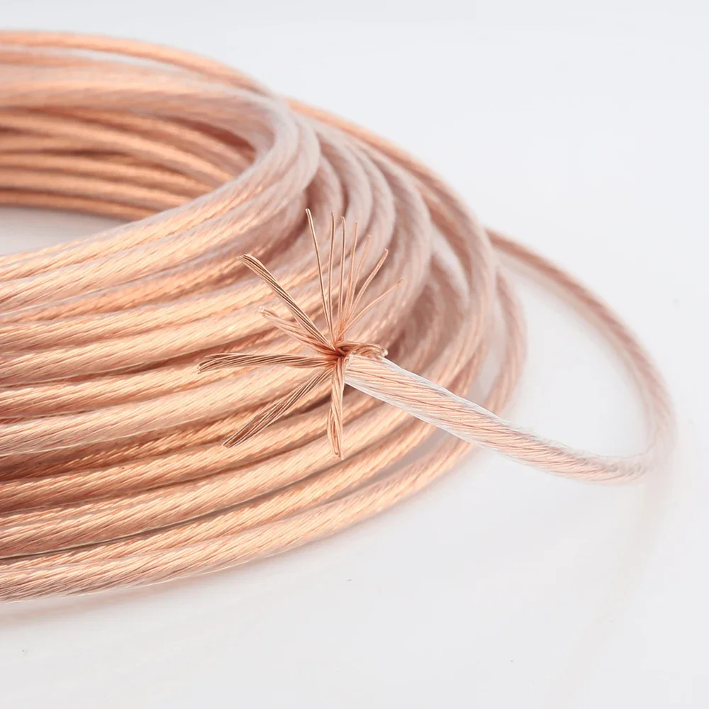 1.5mm 2mm 4mm 6mm High Purity Occ Wire and Cable DIY Copper Power Cable Hifi