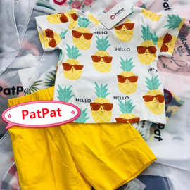 patpat kids sets 外贸童装套装两件套 品牌库存服装批发混搭风格